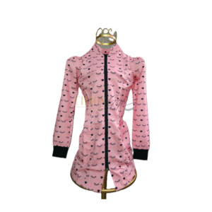 JALECO ROSA CLARO CILIOS MANGA LONGA
