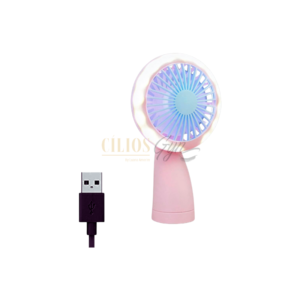 VENTILADOR ROSA LED