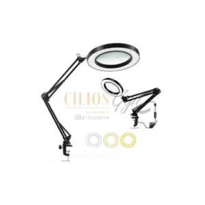 RING LIGHT MESA PEQUENA COM LENTE DE AUMENTO
