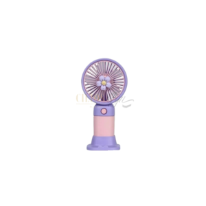VENTILADOR FLORZINHA ROXO COM ROSA