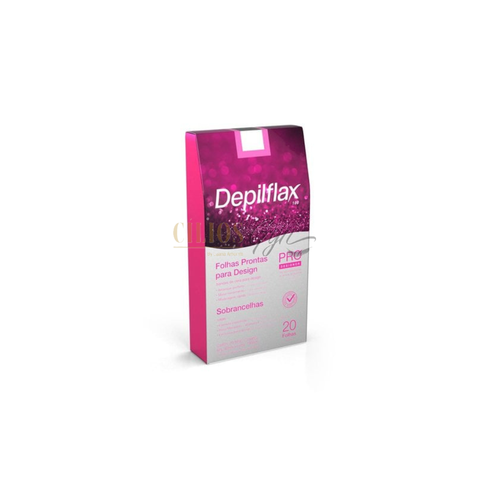 DEPILFLAX FOLHAS PRONTAS PARA DESIGN DE SOBRANCELHAS 20 FOLHAS