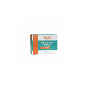 LAMINA BISTURI MEDIX N15 CAIXA 100 UNID
