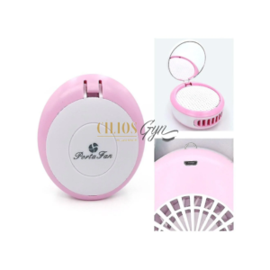 VENTILADOR COM ESPELHO ROSA